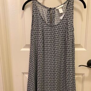 Flowy geo print dress